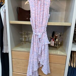 CeCe Asymmetrical Pink Floral Dress